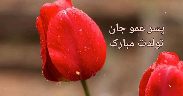 عکس پسر عمو جان تولدت مبارک