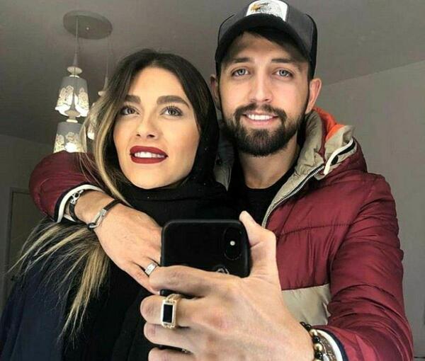 عکس محسن دولت با همسرش