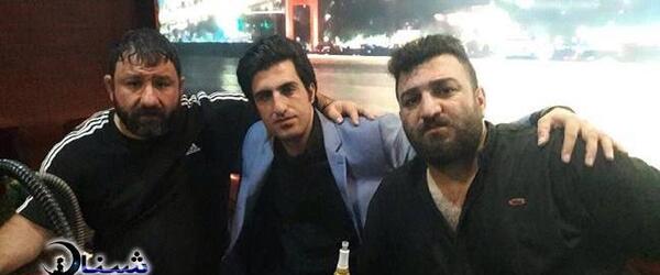عکس محسن لرستانی با وحید مرادی
