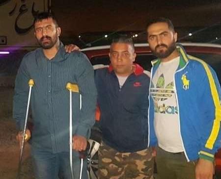 عکس محسن لرستانی با وحید مرادی