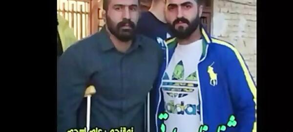 عکس محسن لرستانی با وحید مرادی