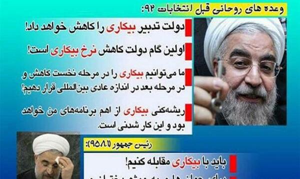 عکس نوشته ضد حسن روحانی