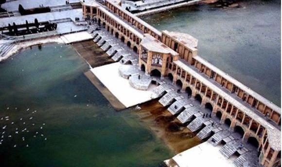 عکس هوایی پل خواجو