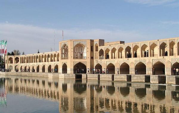 عکس هوایی پل خواجو