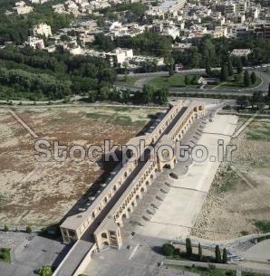 عکس هوایی پل خواجو
