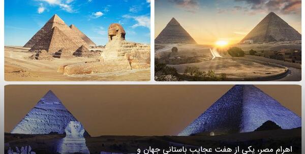 عکس هوایی اهرام ثلاثه مصر
