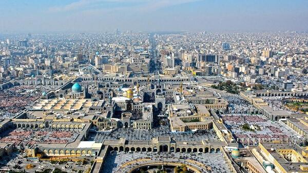 عکس هوایی حرم امام رضا(ع)