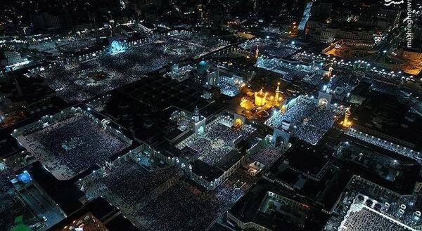 عکس هوایی حرم امام رضا(ع)