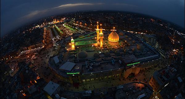 عکس هوایی حرم کاظمین