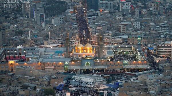 عکس هوایی حرم کاظمین