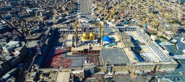 عکس هوایی حرم کاظمین