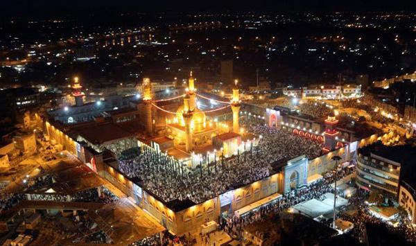 عکس هوایی حرم کاظمین