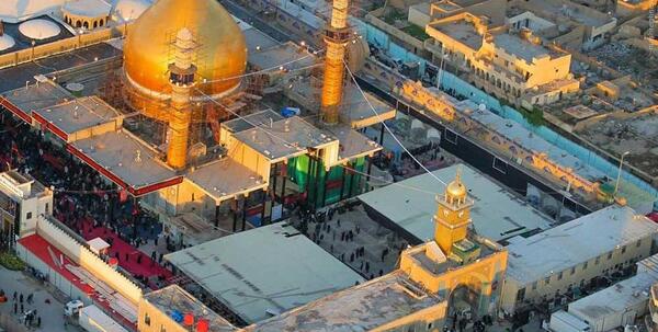 عکس هوایی حرم کاظمین