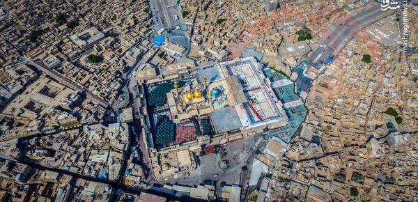 عکس هوایی حرم کاظمین