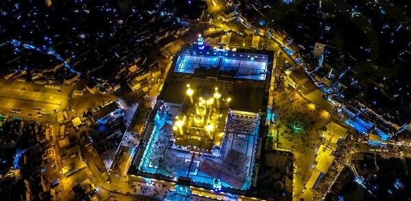عکس هوایی حرم کاظمین