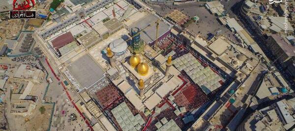عکس هوایی حرم کاظمین