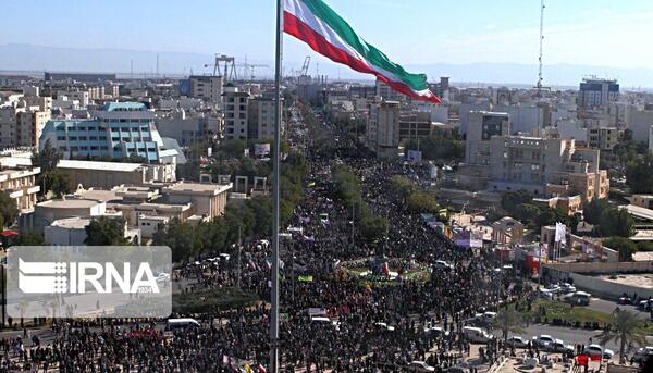 عکس هوایی راهپیمایی ۲۲ بهمن