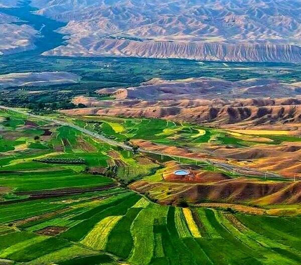 عکس هوایی زنجان