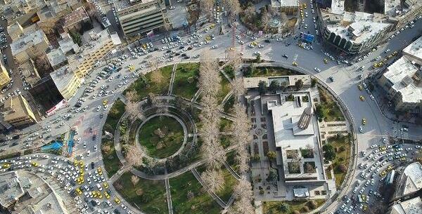 عکس هوایی شهر همدان