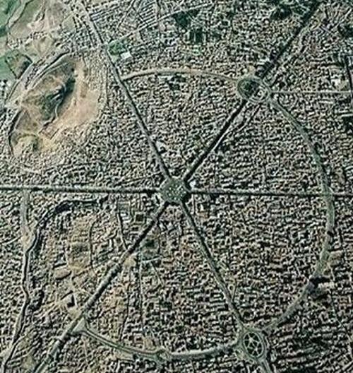 عکس هوایی شهر همدان