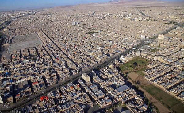 عکس هوایی قم