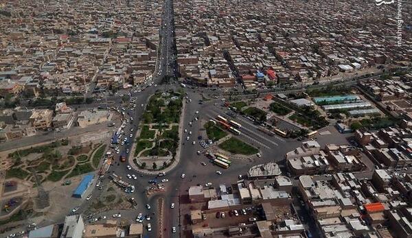 عکس هوایی قم