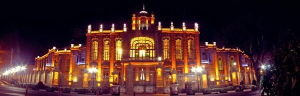 عکس هوایی میدان ساعت تبریز