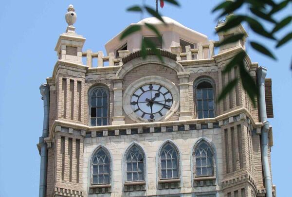عکس هوایی میدان ساعت تبریز