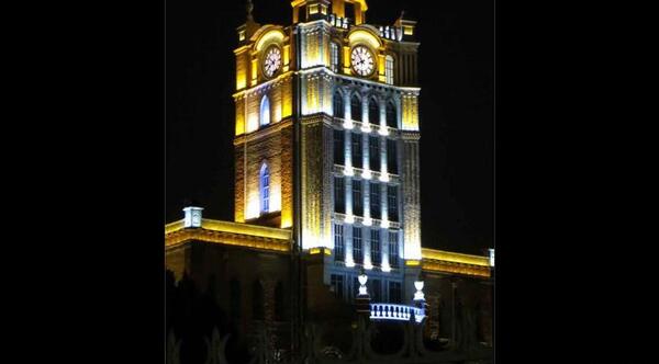 عکس هوایی میدان ساعت تبریز