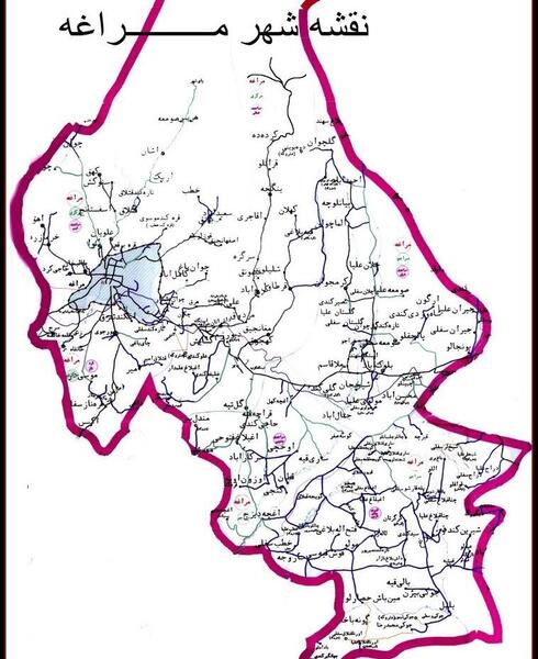 عکس هوایی مراغه