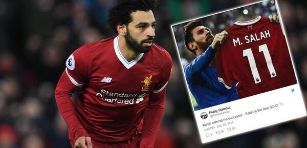عکس محمد صلاح و مسی