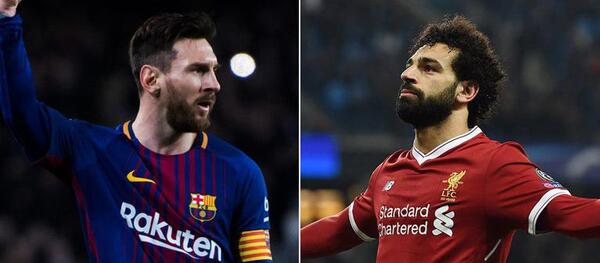 عکس محمد صلاح و مسی