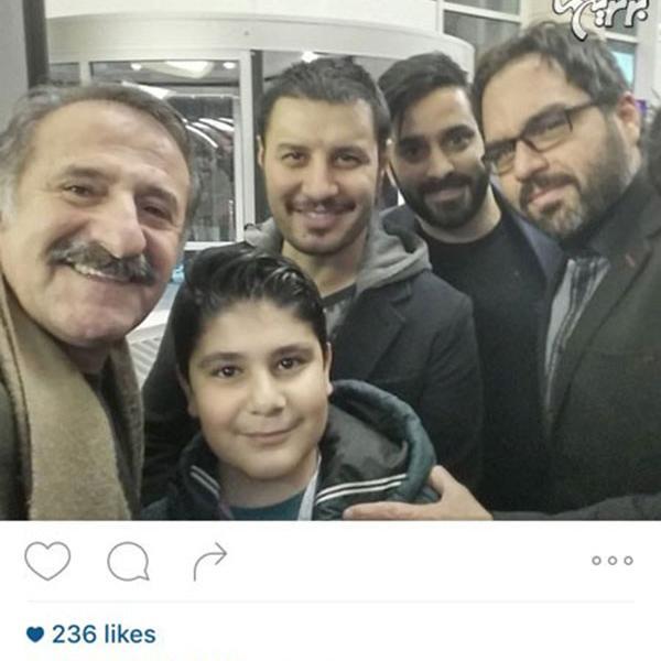 عکس مهران رجبی و پسرش