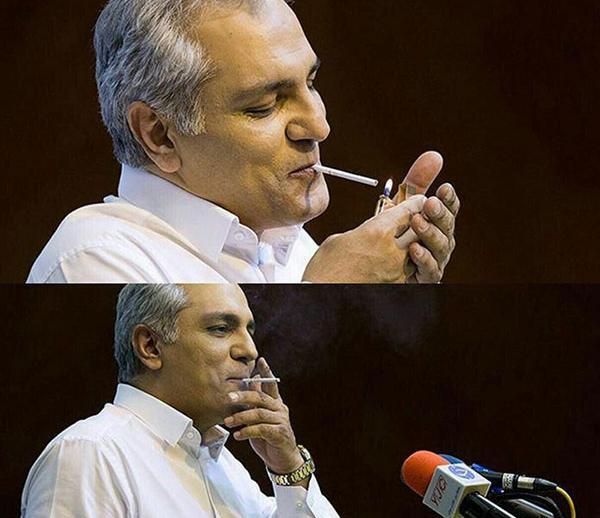 عکس مهران مدیری با سیگار