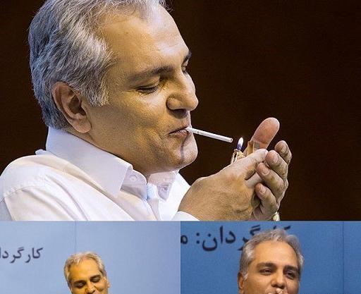 عکس مهران مدیری با سیگار