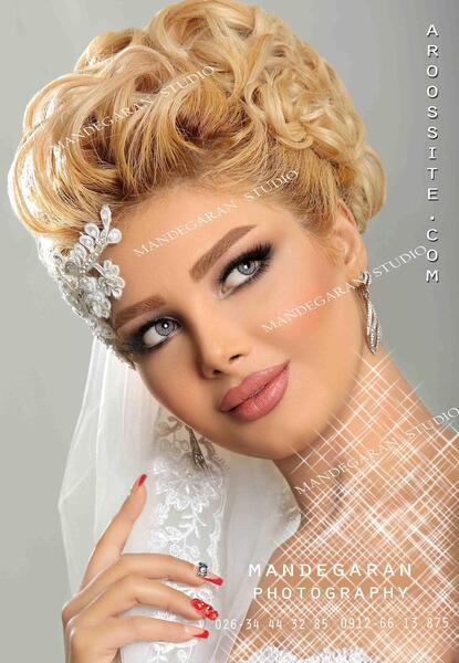 ژست عکس پرتره عروس