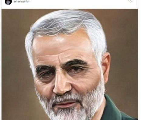عکس پرتره سردار سلیمانی