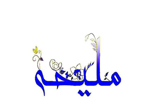 عکس نوشته ملیحه و حسین