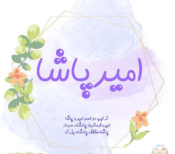 عکس نوشته امیر پاشا