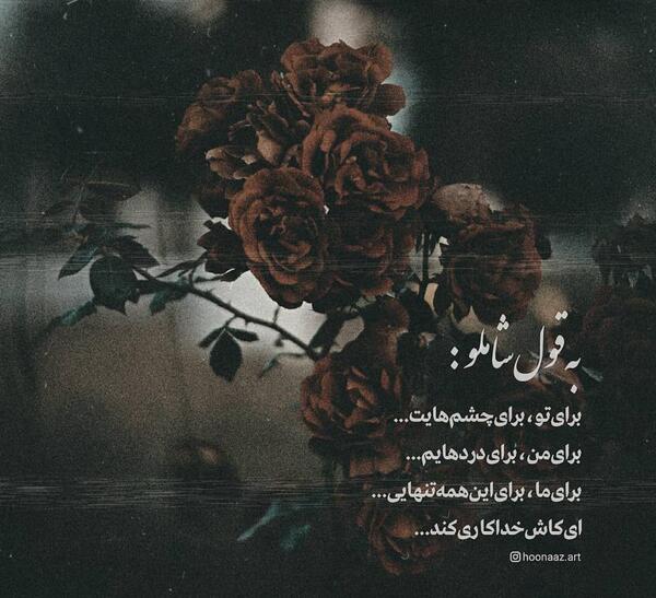 عکس نوشته احمد شاملو