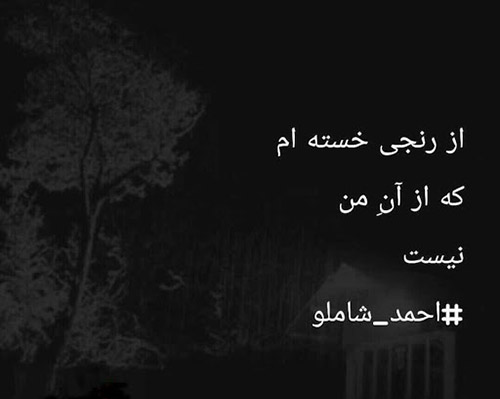 عکس نوشته جملات احمد شاملو