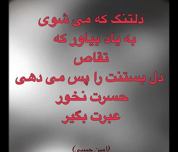 عکس نوشته امین حبیبی