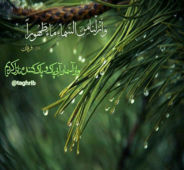 عکس نوشته شکر باران