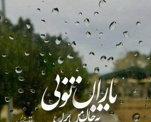 عکس نوشته شکر باران