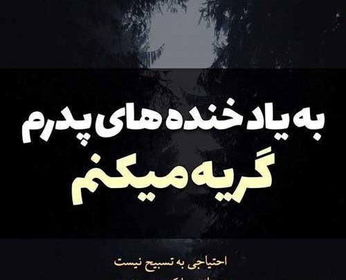 عکس نوشته پدر کاش بودی