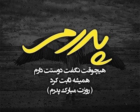 عکس نوشته پدرم هیچوقت نگفت دوستت دارم همیشه ثابت کرد