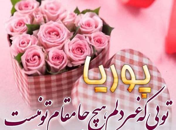 عکس نوشته پوریا جان تولدت مبارک