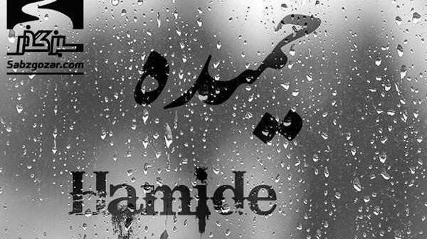 عکس نوشته حمیده یعنی