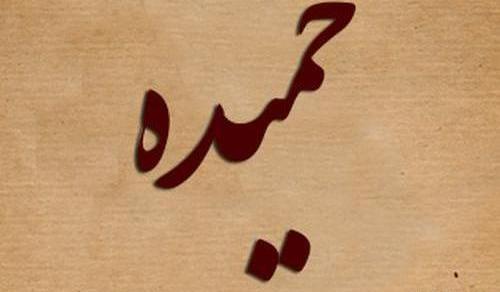 عکس نوشته شده حمیده