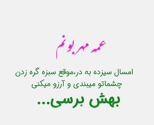 عکس نوشته عمه خدا رحمتت کنه